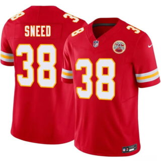 Men's Kansas City Chiefs #38 L'Jarius Sneed Red 2026 F.U.S.E. Vapor Untouchable Limited Stitched Football Jersey