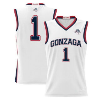 Men's Georgia Bulldogs #1 White Lightweight Basketball Jersey