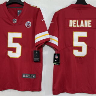 Men's Kansas City Chiefs #5 Mansoor Delane Red 2026 Vapor Untouchable Limited Stitched Football Jersey