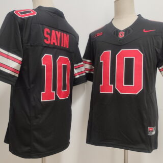 Men's Ohio State Buckeyes #10 Julian Sayin Black F.U.S.E. Limited Stitched Jersey