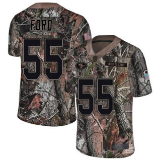 49ers #55 Dee Ford Camo Youth Stitched Football Limited Rush Realtree Jersey