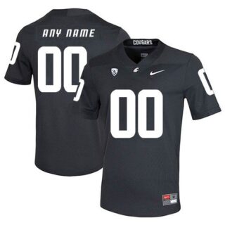 Custom Washington State Cougars Jersey Name and Number NCAA College Football Black