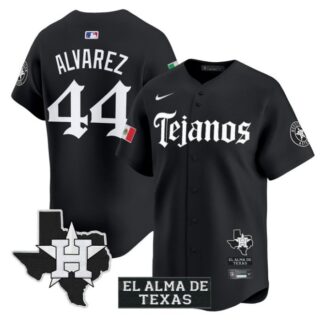Yordan Alvarez Jersey #44 Houston Astros Mexico Tejano Barrio Style Vapor Limited Stitched Black