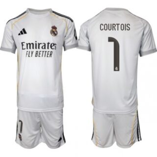 Men Real Madrid 2026 Soccer Jerseys White #1 COURTOIS