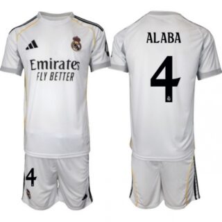Men Real Madrid 2026 Soccer Jerseys White #4 ALABA