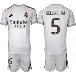 Men Real Madrid 2026 Soccer Jerseys White #5 BELLINGHAM