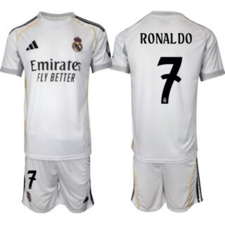 Men Real Madrid 2026 Soccer Jerseys White #7 RONALDO