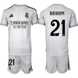 Men Real Madrid 2026 Soccer Jerseys White #21 BRAHIM