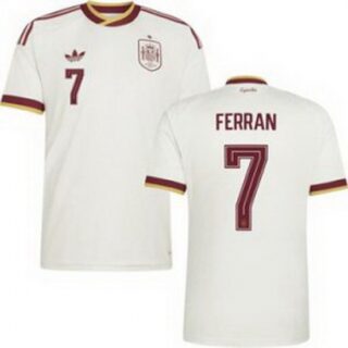 Men 7 Spain Ferran Torres World Cup 2026 Away Replica Jersey