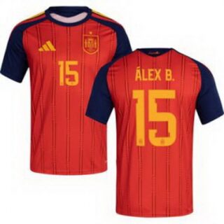 Men 15 Spain Alex Baena World Cup 2026 Away Replica Jersey