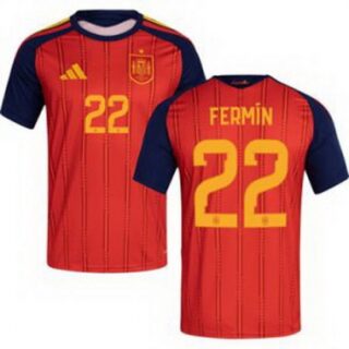 Men 22 Spain Fermin Lopez World Cup 2026 Away Replica Jersey