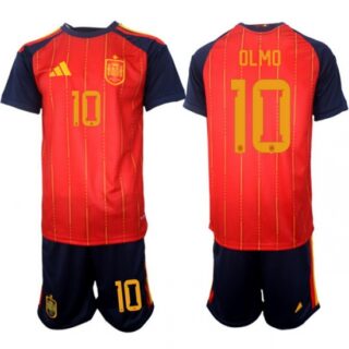 Spain 2026 FIFA World Cup Soccer Jersey Red #10 OLMO