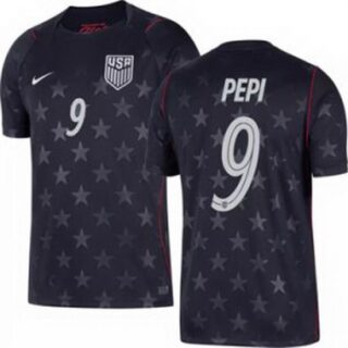 Men 9 Ricardo Pepi USMNT 2026 Home Stadium Replica Jersey