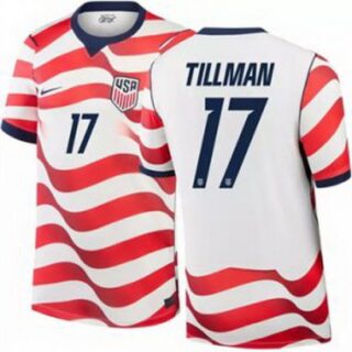 Men 17 Malik Tillman USMNT 2026 Home Stadium Replica Jersey
