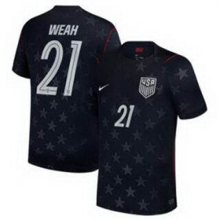 Men 21Timothy Weah USMNT 2026 Stadium Replica Jersey