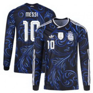 Men 10Lionel Messi Argentina National Team adidas 2026 Away Replica Jersey Black