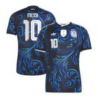 Men 10Lionel Messi Argentina National Team adidas 2026 Away Replica Jersey Black