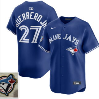 Men's Toronto Blue Jays #27 Vladimir Guerrero Jr. Royal 50th Anniversary Alternate Limited Jersey