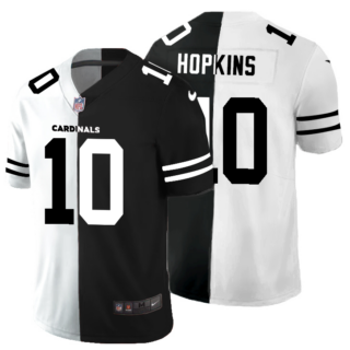 Arizona Cardinals #10 DeAndre Hopkins Men's Black V White Peace Split Nike Vapor Untouchable Limited NFL Jersey