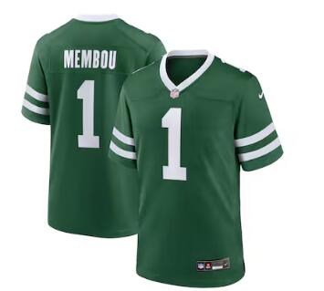 Armand Membou New York Jets Nike 2025 NFL Draft First Round Pick Game Jersey Legacy