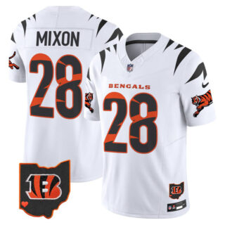 Men's Cincinnati Bengals #28 Joe Mixon White F.U.S.E. Special Vapor Untouchable Limited Stitched White Jerseys