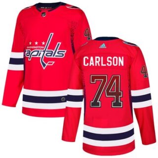 Capitals 74 John Carlson Red Drift Fashion Adidas Jersey