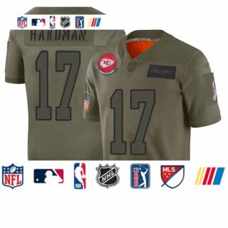 Chiefs #17 Mecole Hardman Camo Men's Stitched Football Limited 2019 Salute To Service Jersey