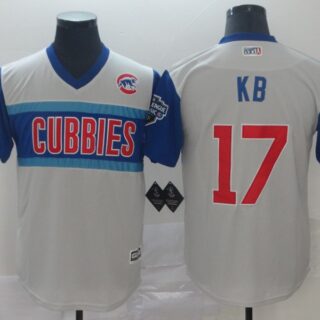 Cubs 17 Kris Bryant Kb Gray 2019 MLB Little League Classic Player Jersey
