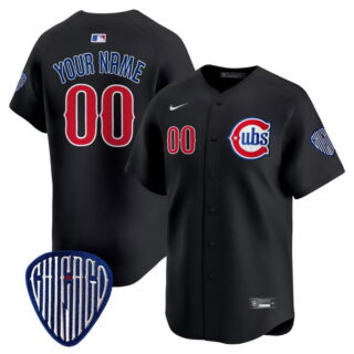 Men's Custom Chicago Cubs Blue Alternate Vapor Premier Limited Jersey All Stitched