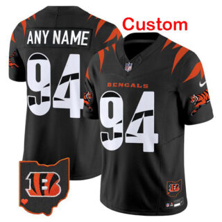 Custom Men's Cincinnati Bengals Black F.U.S.E. Special Vapor Untouchable Limited Stitched Football Jersey