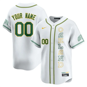 Custom NameGender Oakland Athletics City Connect Concept Jersey All Stitched White