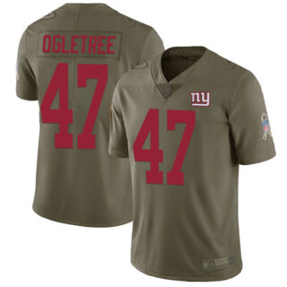 Giants #47 Alec Ogletree Olive Men's Stitched Football Limited 2017 Salute To Service Jersey