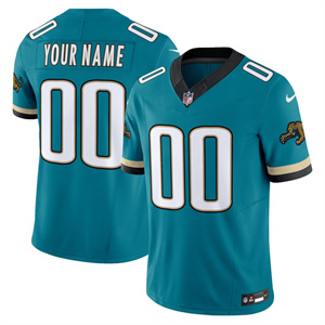 Jacksonville Jaguars Throwback Vapor Limited Custom Jersey All Stitched Teal