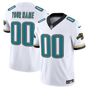 Jacksonville Jaguars Throwback Vapor Limited Custom Jersey All Stitched White