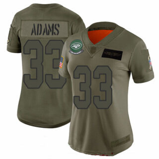 Jets #33 Jamal Adams Camo Women's Stitched Football Limited 2019 Salute to Service Jersey