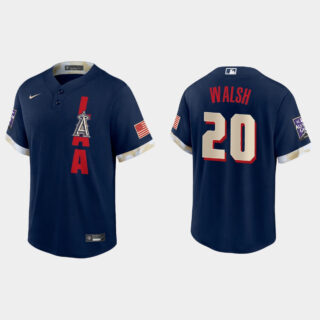 Los Angeles Angels #20 Jared Walsh 2021 Mlb All Star Game Fan's Version Navy Jersey