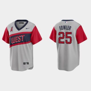 Los Angeles Angels #25 Dexter Fowler Men's Nike Gray 2021 Little League Classic Game MLB Jersey