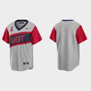 Los Angeles Angels Men's Nike Gray 2021 Little League Classic Game MLB Jersey