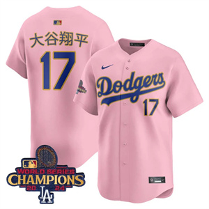 Los Angeles Dodgers Gold 2025 Cherry Blossom Shohei Ohtani (Kanji) #17 Jersey All Stitched