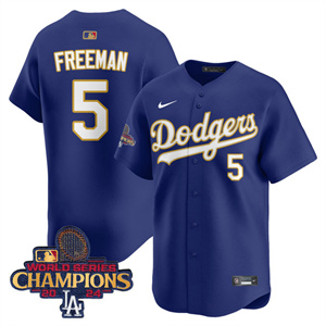 Los Angeles Dodgers Gold 2025 Royal Freddie Freeman #5 Jersey All Stitched
