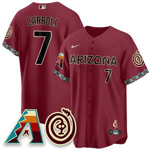 Men's Arizona Diamondbacks City Connect Concept Jersey V2 All Stitched Corbin Carroll #7