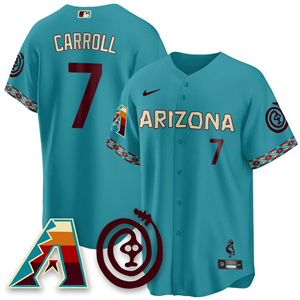 Men's Arizona Diamondbacks City Connect Concept Jersey V2 All Stitched Corbin Carroll #7