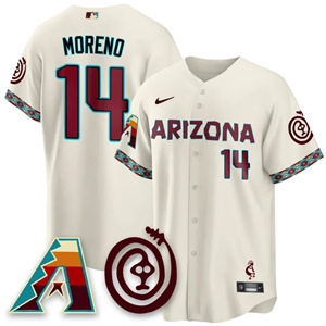 Men's Arizona Diamondbacks City Connect Concept Jersey V2 All Stitched Gabriel Moreno #14