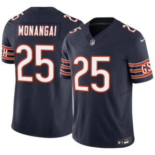Men's Chicago Bears #25 Kyle Monangai Navy 2025 F.U.S.E. Vapor Untouchable Limited Stitched Football Jersey