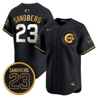 Men's Chicago Cubs 'Ryne Sandberg Tribute' Vapor Premier Limited Jersey V2 All Stitched #23 Ryne Sandberg