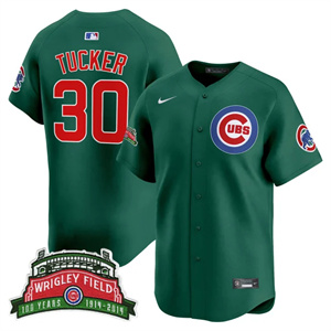 Men's Chicago Cubs Wrigley Field Style Vapor Premier Limited Jersey All Stitched Kyle Tucker