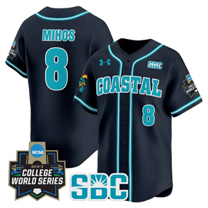 Men's Coastal Carolina Chanticleers #8 Dean Mihos 2025 World Series Vapor Premier Limited Jersey All Stitched