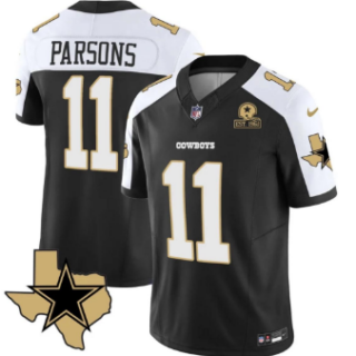 Men's Dallas Cowboys #11 Micah Parsons Navy 2023 F.U.S.E. Vapor Limited Stitched Football Jersey