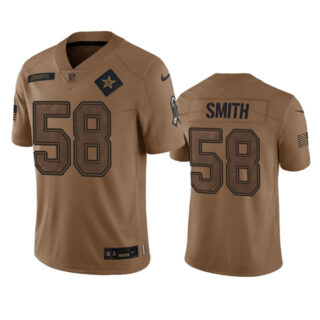 Men's Dallas Cowboys #58 Mazi Smith 2023 Brown Salute To Service Limited Stitched Football Jersey