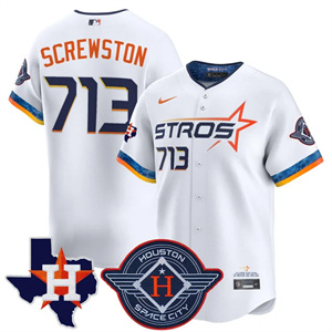 Men's Houston Astros 2025 City Connect Texas Patch Vapor Premier Limited Jersey All Stitched Screwston #713